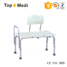 Silla de ducha de aluminio ajustable para el equipo médico de Topmedi